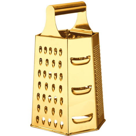 KZQ Queso Rallador in acciaio inossidabile da 6 lados, resistente, esagonale, 22 x 9 x 6 cm (1/4)