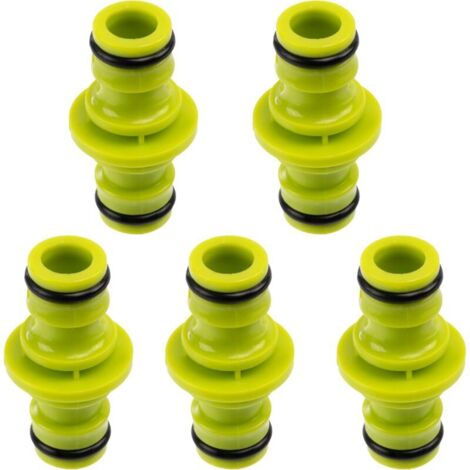 kiimiles Connettore di riparazione per tubi da giardino con morsetti, kit di riparazione per tubi dell'acqua in alluminio con morsetto in acciaio inossidabile, adatto per raccordi per tubi da giardino