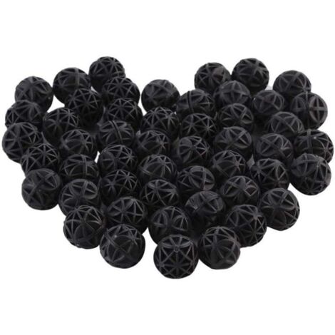 KZQ Sfere filtranti per acquari, 100 pezzi Filtro biochimico in cotone, Purificazione e decomposizione di sostanze tossiche e nocive nell'acqua, 16 mm, per acquari filtranti