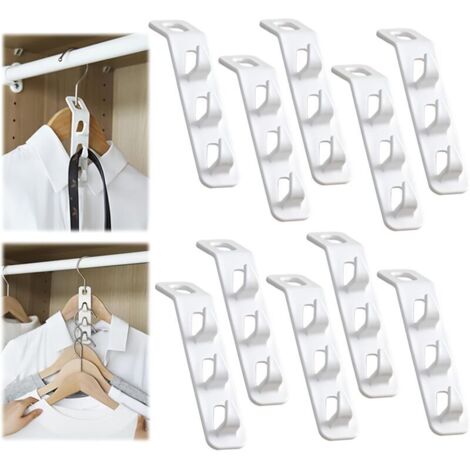 Ganci di collegamento per grucce appendiabiti, ganci di collegamento impilabili per grucce salvaspazio