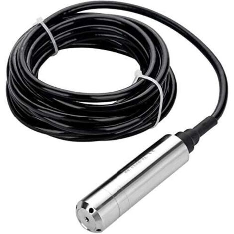 Sensore di livello dell'acqua in acciaio inossidabile KZQ 24 V CC 4-20 mA per il rilevamento della profondità da 0 a 5 m.