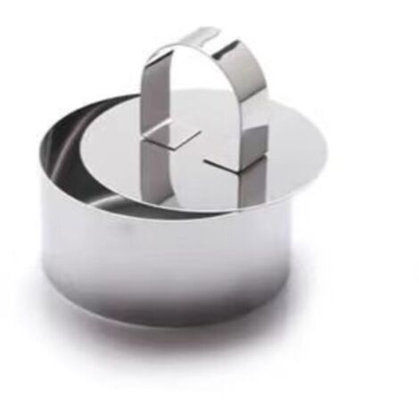 KZQ 4 pezzi 8x3,8 cm stampi per dolci in acciaio inox Mousse Tiramisù Pan (1/4)