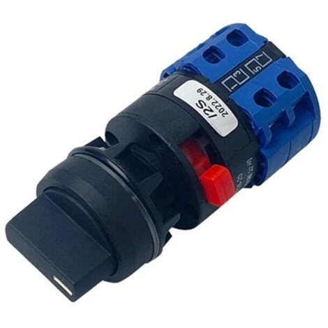 Interruttore a camme rotante KZQ LW26-20/2S 20A Interruttore selettore principale a 2 poli Contatto in argento Dimensioni di montaggio 22 mm YMW26 1 pezzo (01) (1/4)