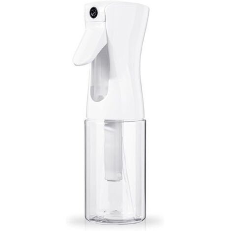 Flacone spray per capelli KZQ (200 ml): piccolo, continuo, ultra sottile, trasparente, vuoto, ideale per acqua, alcol, pulizie, parrucchiere, barbiere, oli essenziali e profumi. (1/4)