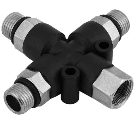 Adattatore per compressore aerografo KZQ a tubo aerografo 1/8" BSP a 3 vie (1/4)