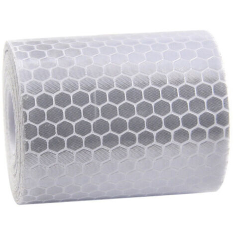 Riflettori di sicurezza KZQ per auto, moto, rimorchi, trattori e camion (larghezza 5 cm x lunghezza 3 m, bianco) (1/4)
