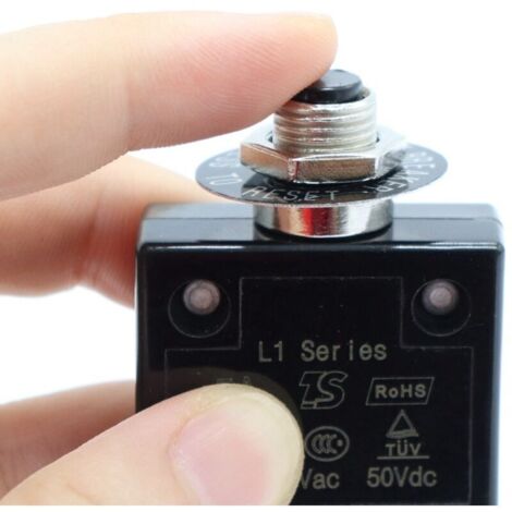 Interruttore di potenza KZQ 125-250 V CA, 50 V CC, 10 A, protezione da sovraccarico termico, serie 10 A, con ripristino manuale (1/3)