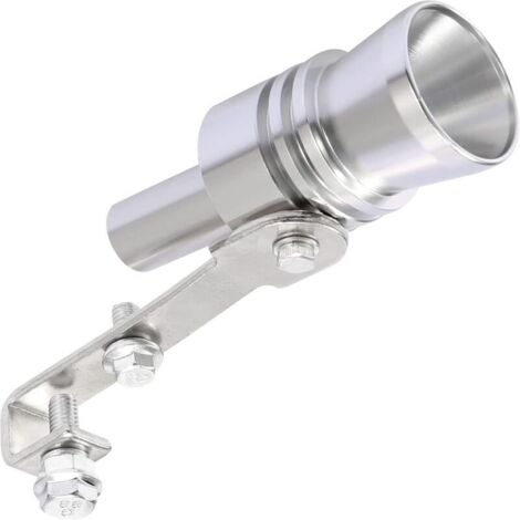 KZQ Esalta il sound del tuo veicolo con questo silenziatore universale turbo per camion, moto, auto, moto da cross e scooter. Migliora la tua esperienza di guida (XL argento) (1/4)