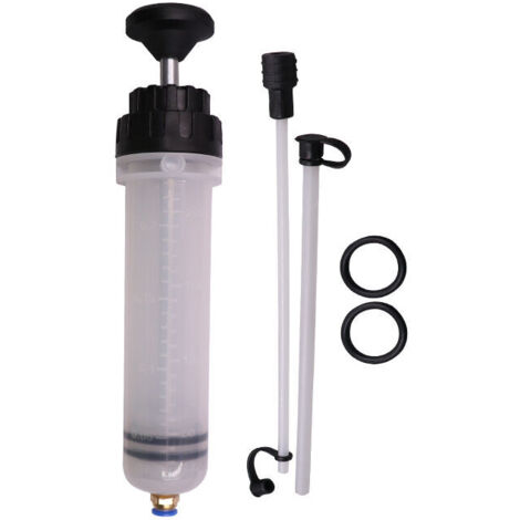 KZQ - Dispositivo manuale per il vuoto e il riempimento del carburante, evacuatore per il cambio del fluido, siringa per olio in plastica riutilizzabile per lo svuotamento dei serbatoi del liquido dei