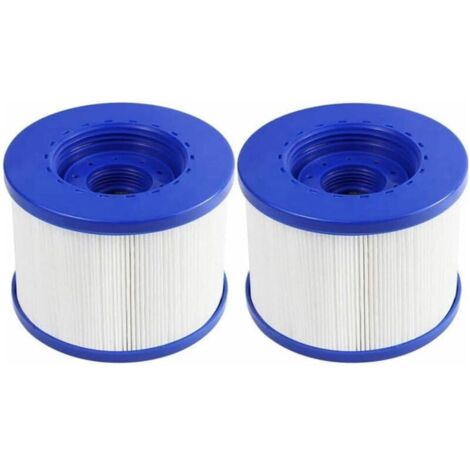 Cartuccia filtro spa avvitabile KZQ da 2 pezzi, filtro spa gonfiabile avvitabile, filettatura da 60 mm, cartuccia filtro di ricambio per Cozy Spa, Clever Spa e altro, 105 x 82 mm (1/4)