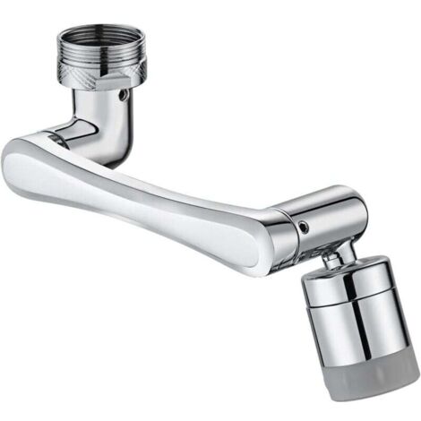 Estensione per rubinetto KZQ, aeratore girevole a 1440 gradi, estensore per rubinetto a 2 modalità per lavello da cucina, aeratore girevole a 1080 + 360 gradi per rubinetto del lavandino del bagno, ar (1/4)