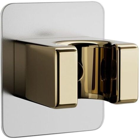 Supporto per soffione doccia KZQ senza foratura in ABS, montaggio a parete, oro