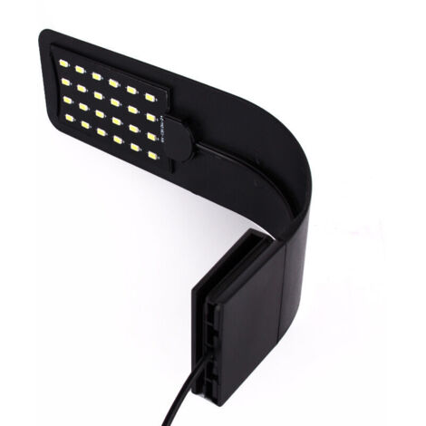 Lampada LED per acquario KZQ con luce bianca e blu, illuminazione a clip nano per pesci e piante da 23-50 cm