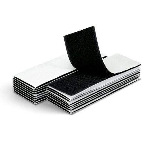 KZQ 16 paia di fermatovaglie autoadesivi con strisce in velcro invisibili per tovaglie da picnic. Ideali per uso interno ed esterno. (1/4)