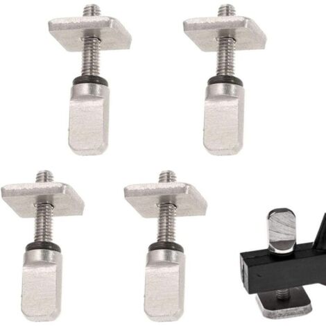 KZQ 4 set di viti per tavole da surf, viti M4 in acciaio inossidabile resistenti per longboard, tavole da surf, paddleboard e body paddleboard (argento) (1/4)