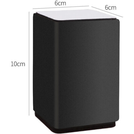 Rialzi Per Letti A Forma Di L 10,2 Cm Marrone Scuro – Set 4 Pezzi Per Mobili, Sedie E Divani