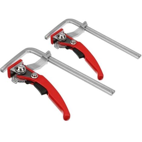 Morsetto per barra guida per motosega a cricchetto rapido in acciaio legato KZQ, 2 pezzi, per tavolo MFT e sistema di guide. Morsetto per lavorazione del legno. (1/3)