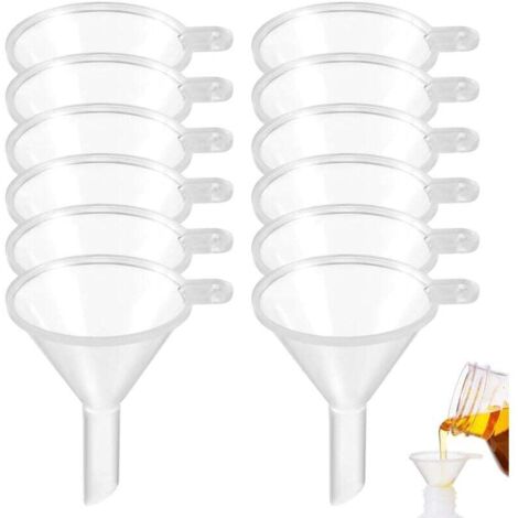KZQ 20 pezzi piccoli imbuti di plastica, mini imbuti da cucina, imbuti da laboratorio, imbuti per marmellata di profumi, imbuti per olio, cosmetici, campioni, profumi (1/4)