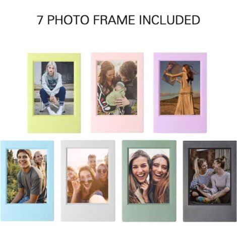 Confezione Da 16 Cornici Per Foto Fujifilm Instax Mini, 8 Colori, Con Supporto Da Tavolo (9,1 X 6,1 Cm)