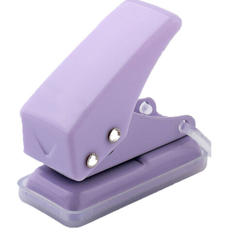 15 perforatori metallici a 1 foro (colore viola), capacità 8 fogli