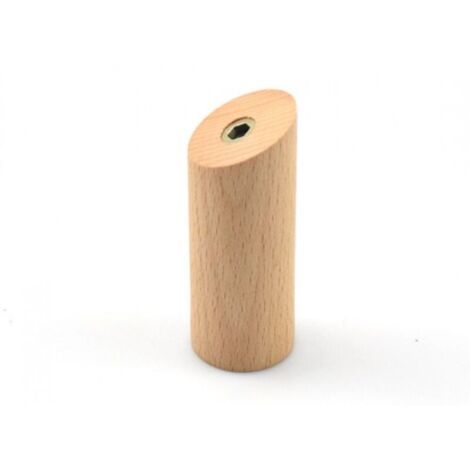 Confezione da 6 ganci da parete rotondi in legno, ganci da parete in legno