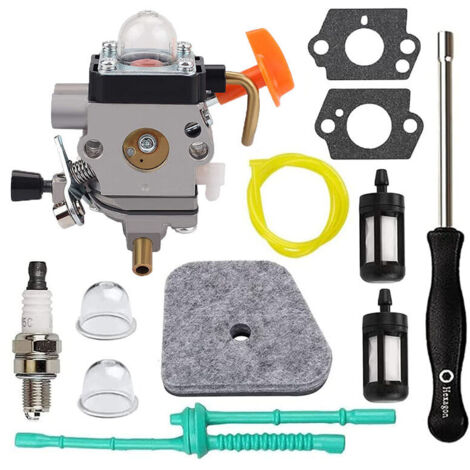 Carburatore KZQ FS90R per Stihl FS110R FS130R FS100 KM130R FS130 FS90 KM90R KM90 FS110 KM110R HT100 HT101 con strumento di regolazione e kit di regolazione del gioco valvole (1/4)