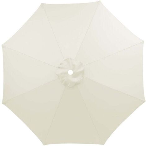 KZQ Ombrellone da patio da 3 m, detto in repuesto per 6 varillas, colore bianco crema (1/3)