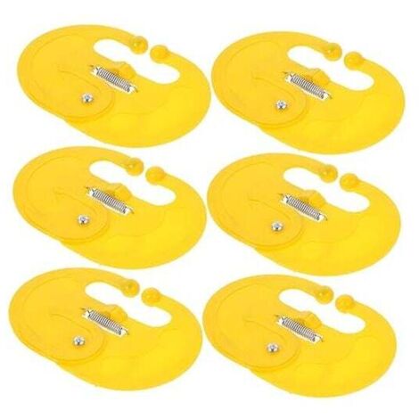 KZQ 10 pezzi Anello per lo svezzamento per vitello, mucca, naso, spina, animale, anello per lo svezzamento, bestiame, anelli per lo svezzamento, strumento agricolo, succhiamento del latte, plastica