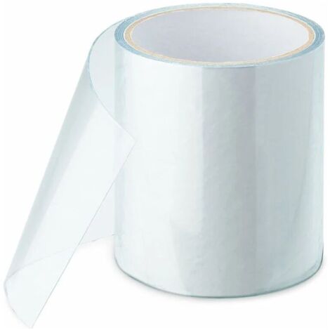 Nastro adesivo subacqueo KZQ, nastro sigillante, nastro di riparazione per piscina, tenda, telone, grondaia, gommone, colla acrilica (100MM66M, trasparente) (1/4)