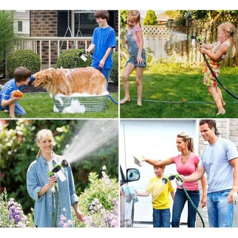 Spruzzatori Elettrici Da Giardino, Spruzzatore A Pressione Da 8 Litri Con 3 Ugelli Regolabili Pompa Automatica Con Spruzzatore Retrattile Per Piante Autolavaggio Verde 87838904