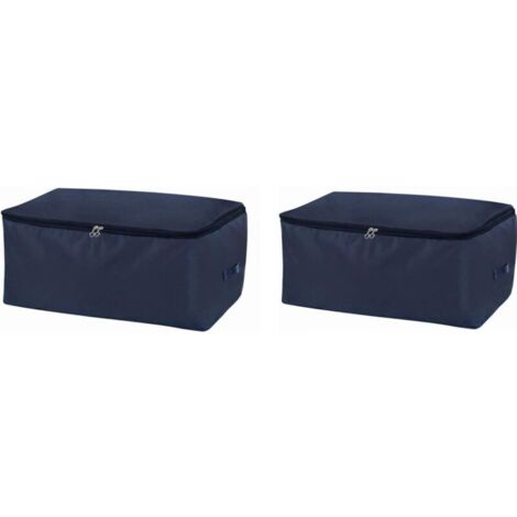 Borsa portaoggetti KZQ da 2 pezzi, borsa portaoggetti stagionale, borsa per trapunte, biancheria da letto, borsa per traslochi, morbida e robusta, impermeabile, resistente all'umidità e (1/3)