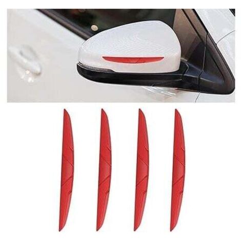 KZQ Pezzi Protezione per portiera auto Protezione per angoli porta Adesivo Striscia di protezione per bordi Adesivo antitraccia Maniglie per portiere auto Protezione paraurti (Rosso) (1/4)