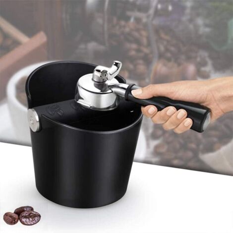 Knock Box Per Fondi Di Caffè 0,6L – Contenitore In ABS Con Barra In Silicone Per Barista