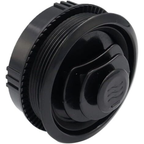 Bocchetta di ventilazione rotonda KZQ, griglia di ventilazione dell'aria condizionata in ABS, griglia della valvola di ventilazione dell'aria condizionata, fissaggio del deflettore dell'aria condizion (1/4)