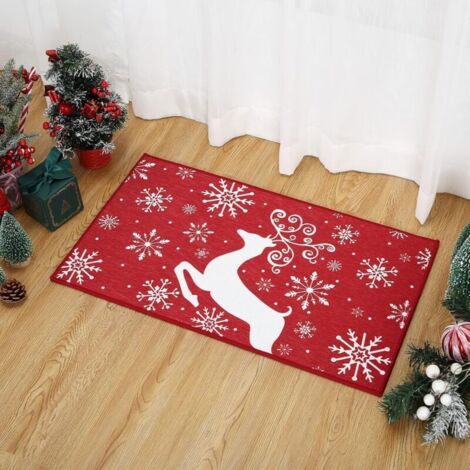 Zerbino decorativo KZQ Christmas Reindeer - per interni ed esterni - 40 x 60 cm (1/4)