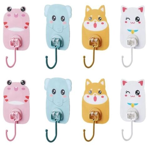 Ganci adesivi da parete, adatti per bagno e cucina, non richiedono