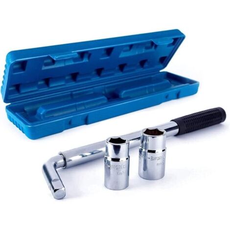 Chiave per ruote auto retrattile KZQ, chiave telescopica regolabile con bussole standard da 17/19 mm e 21/23 mm, antiscivolo, durevole, per ruota di scorta di auto/furgone/camion - No (1/4)