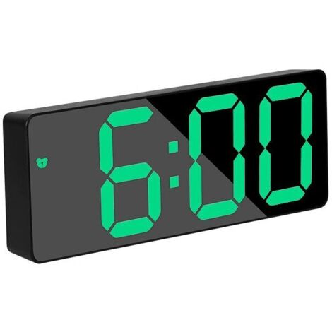OQIMAX Sveglia Digitale, Sveglia da Comodino con Display LED, Data, Orologio Digitale, Sveglia