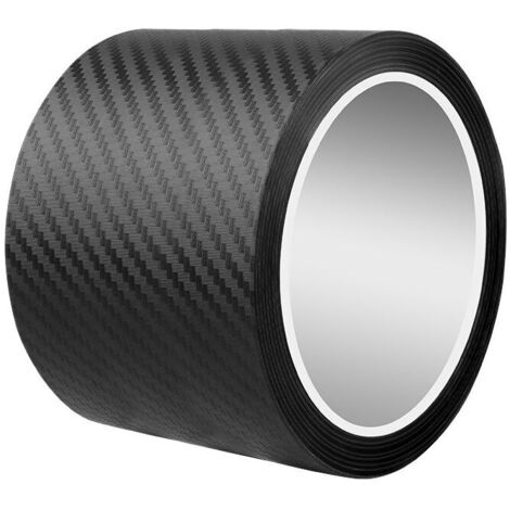 KZQ Protezione universale per soglia portiera auto, 5 m, adesivo in fibra di carbonio, protezione per soglia portiera auto, protezione paraurti (5 cm x 5 m) (1/4)