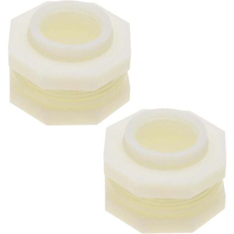 Raccordo collettore in ABS KZQ da 2 pezzi con tappo - Adattatore per connettore serbatoio acqua in plastica per secchio di scarico esterno - Adattatore per tubo da giardino (1/4)