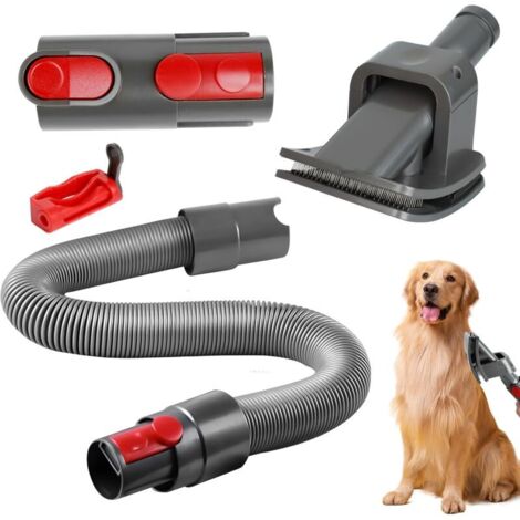 Spazzola per aspirapolvere per cani KZQ per Dyson, spazzola per peli di animali, con tubo di prolunga e adattatore e blocco grilletto, accessori per aspirapolvere per Dyson V6 V7 V8 (1/4)
