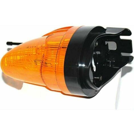 WallMall - Lampeggiante Universale A Led 3W Da 12V A 265V AC/DC Con Antenna Integrata Per Cancello Automatico Sbarre Garage Esterno Protezione IP54 - Foto 10