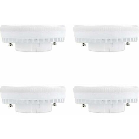 SSC-LUXon Lampadina LED GX53 in plastica frontale con 3 W, luce bianca calda, angolo di diffusione 120°, 230 V, numero di pezzi: set da 6