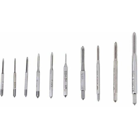 QUARKZMAN 6 Maschi Per Filettatura M1.6 X 0.35 – Acciaio M35 Con Cobalto, Rivestimento Titanio, Scanalatura Dritta