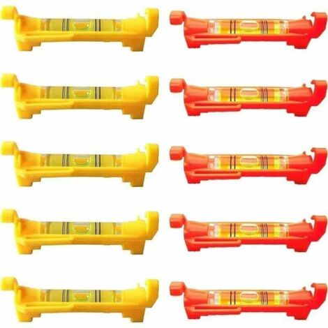 10 mini livelle a bolla, livelle a corda, livelle per piastrelle per muratura, idraulica, edilizia, misurazioni tecniche (1/4)