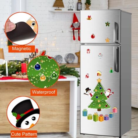 12 Magneti Natalizi Giganti Per Garage O Frigo, Decorazioni Feste Con Palla Di Natale, Multicolore 30 Cm