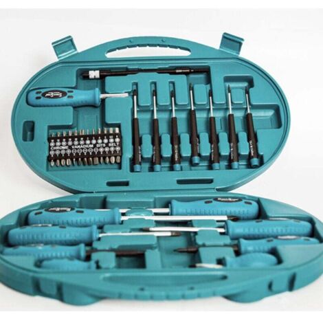 Vtizikl Set Cacciaviti E Punte Kit 42 Pezzi Chrome Vanadium Con Cacciavite Di Precisione - (1/4)