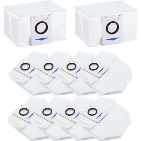 Vtizikl Lot de 10 Sac d'aspirateur Accessoires pour Deebot X1 Omni / X1 e Omni / T20 Omni, Aspirateur Accessoires de Rechange Sac à poussière (1/4)