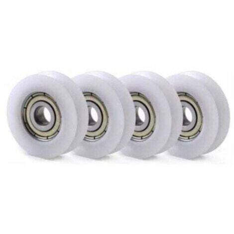 Vtizikl 10 PCS U Nylon en Plastique intgr 608 roulements Billes de Gorge 6X30X10mm Poulie de Guidage (1/4)