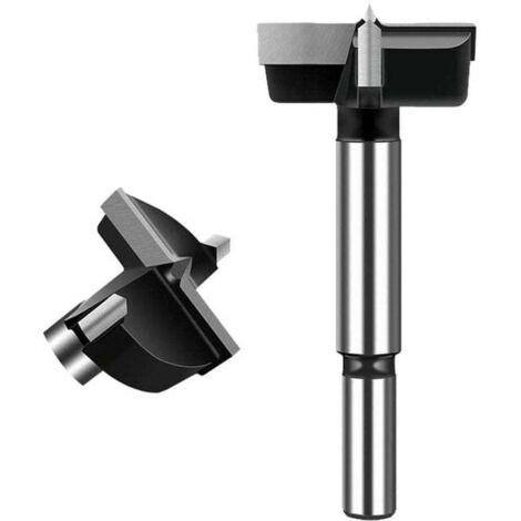 Vtizikl Brocas Forstner para madera (1 unidad), brocas de carburo avellanadas de 40 mm, brocas para sierras de corona para carpintería, orificios para puertas de bolas de madera y orificios para cajon (1/4)